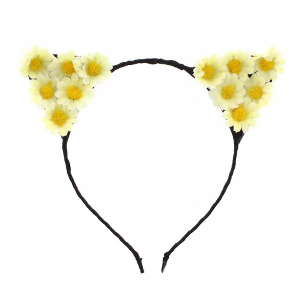 Zac's Alter Ego - Daisy cat ear Ohren Haarband - Creme